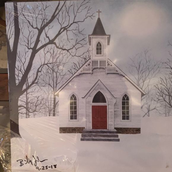 Autographed Billy Jacob’s “Love one Another” Winter Barn Scene - Picture 7 of 10